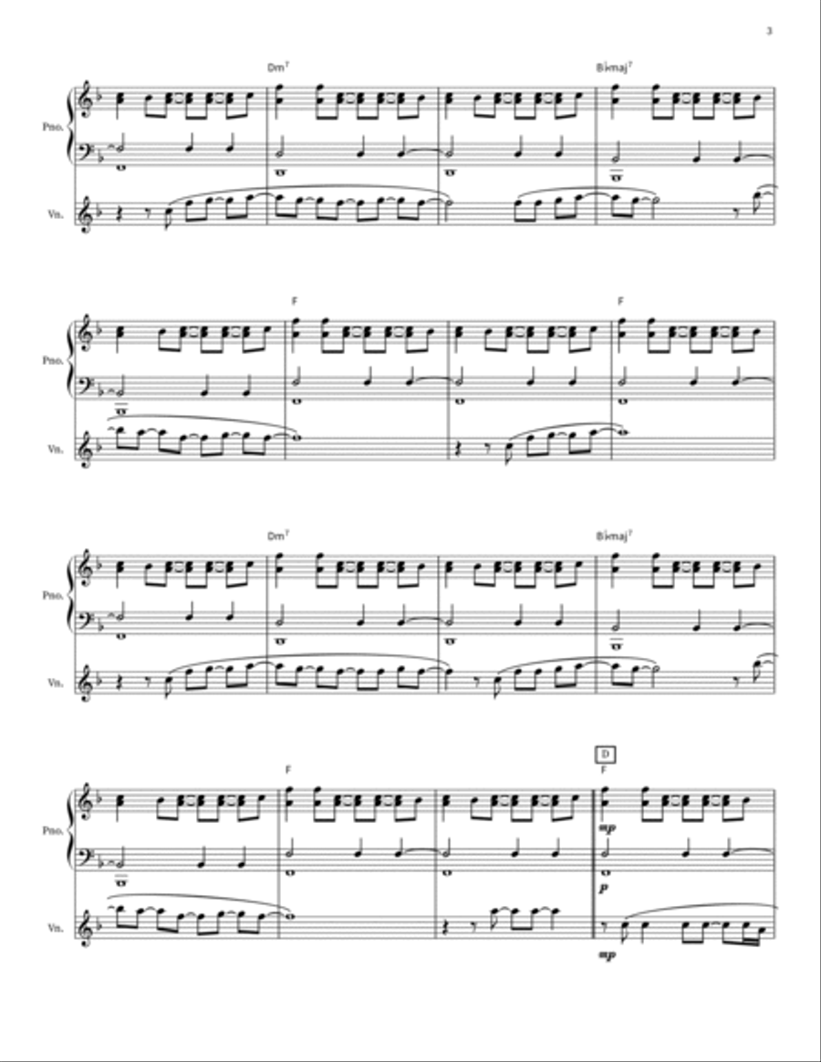 Just The Way You Are Violin Solo scores gallery preview page 3