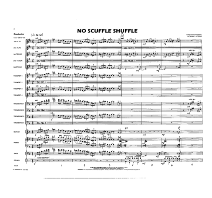 No Scuffle Shuffle Jazz Ensemble scores gallery preview page 2