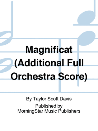 Magnificat (Additional Full Orchestra Score)