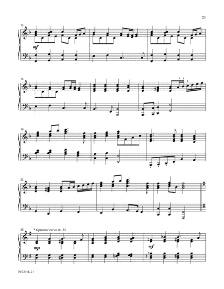 Mark Hayes Christmas Miniatures Piano Solo scores gallery preview page 14
