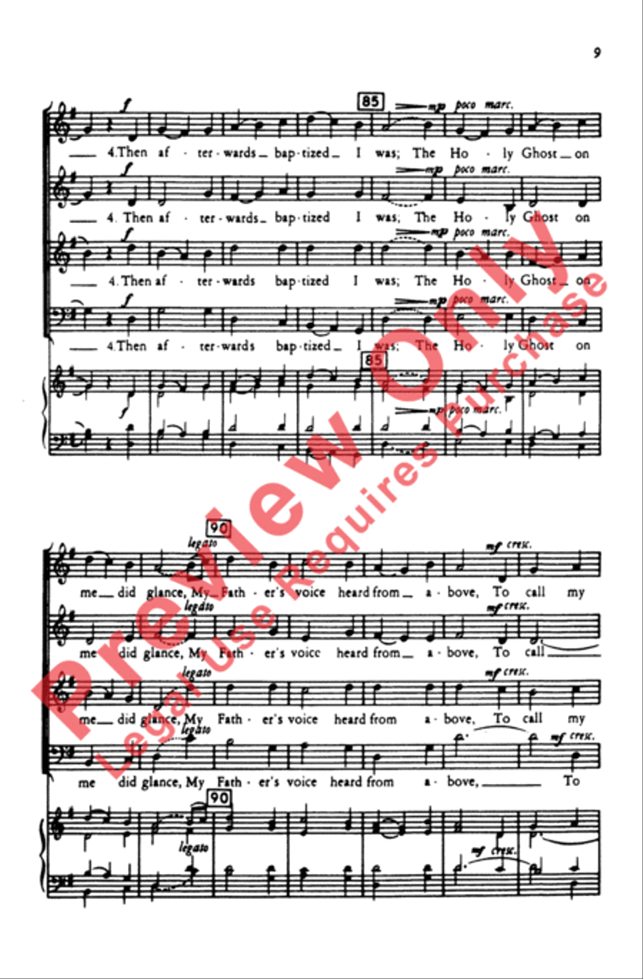 My Dancing Day 4-Part scores gallery preview page 8