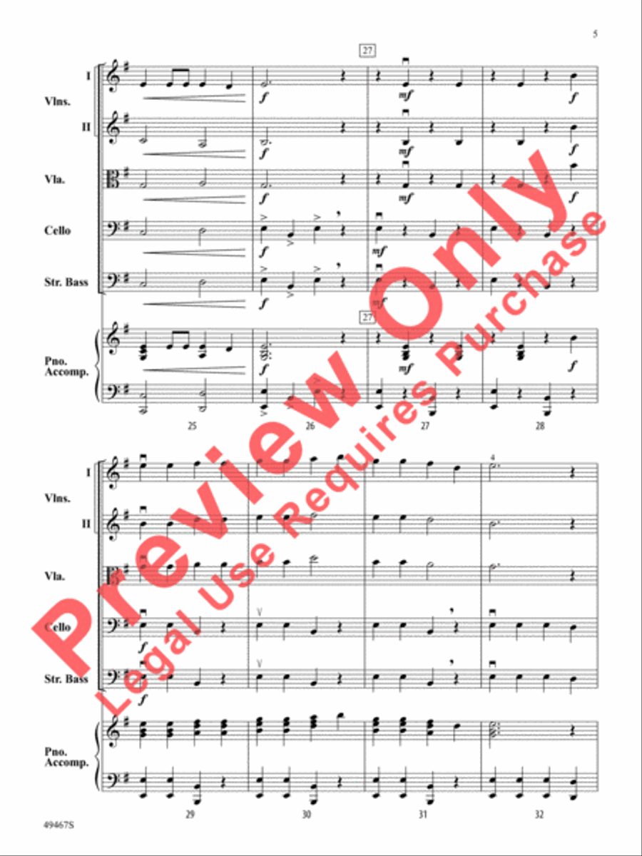 On the Open Seas String Orchestra scores gallery preview page 6