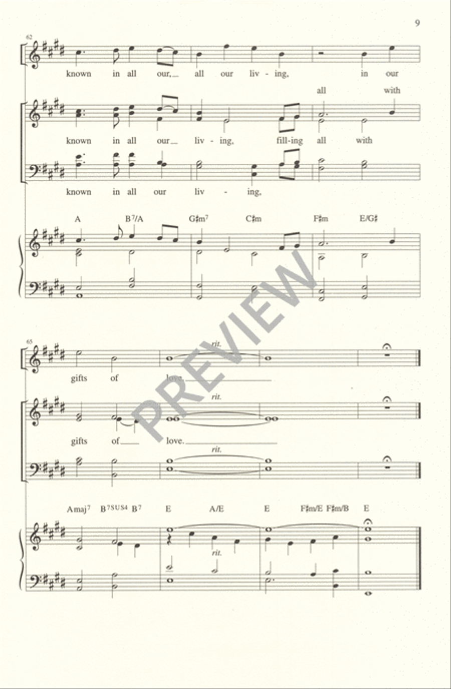 You Are Called to Tell the Story 4-Part scores gallery preview page 9
