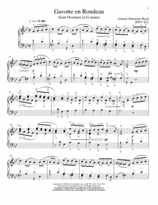 Gavotte en Rondeau, BWV 811