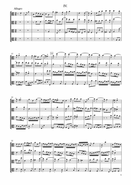 Sonata Op.34-6 for Four Violas image number null