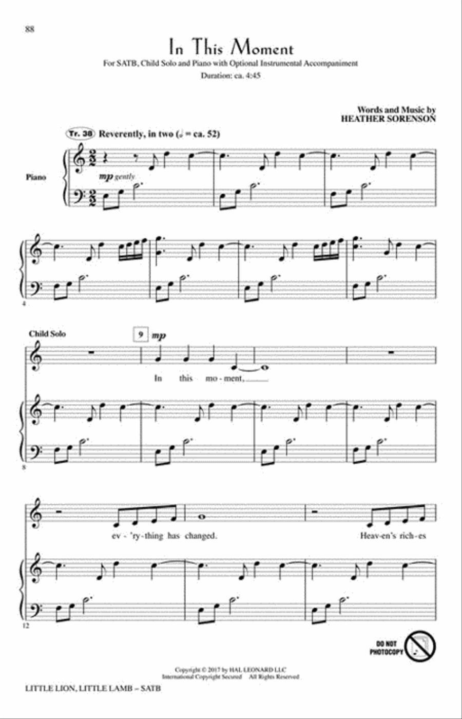Little Lion, Little Lamb Choir scores gallery preview page 6