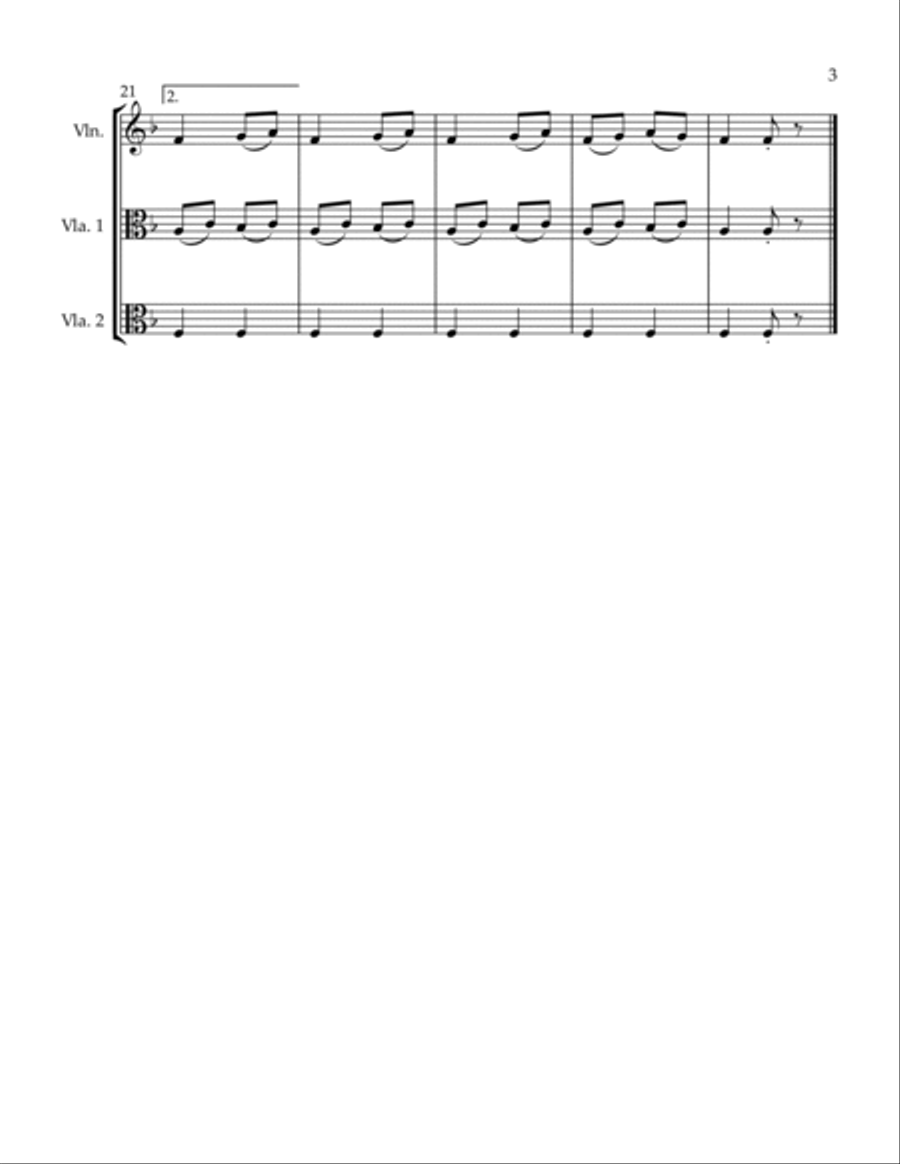 2 Trios Bedtime Menuetto 2 Trios Bedtime Menuetto String Trio scores gallery preview page 3