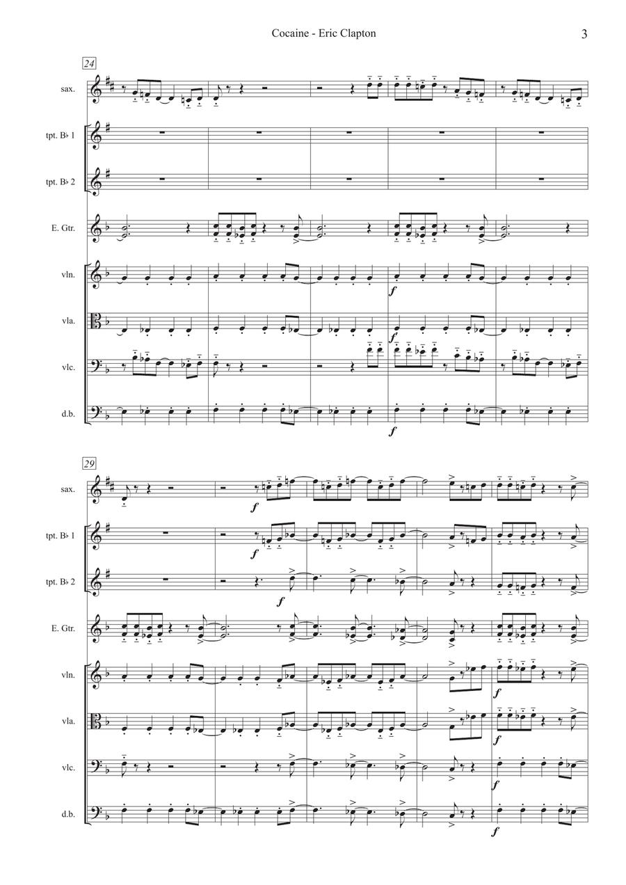 Cocaine Large Ensemble scores gallery preview page 4