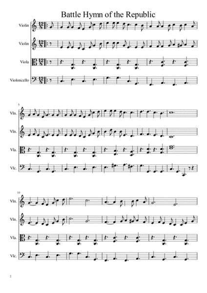 All-American Medley: Patriotic songs for string quartet or string orchestra (scores) image number null