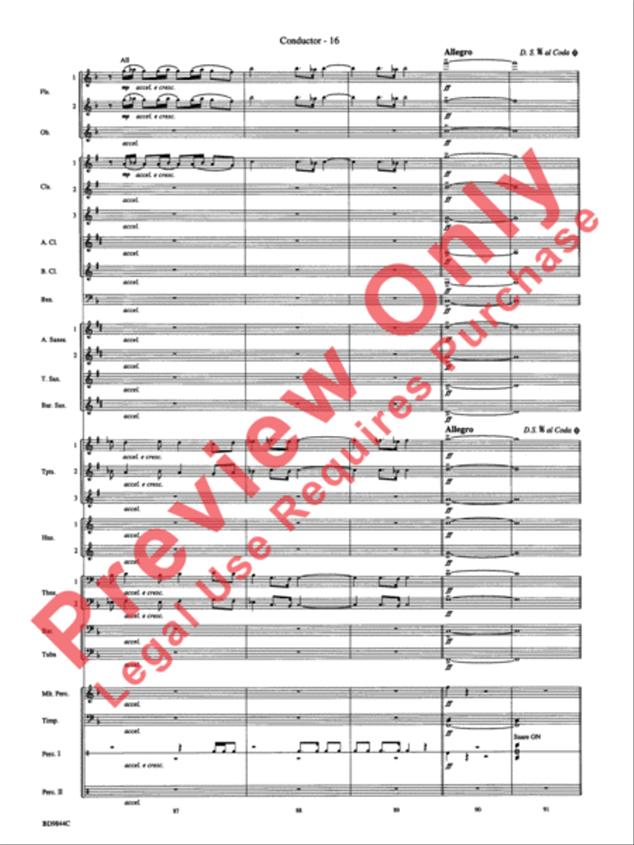 Alliance Concert Band scores gallery preview page 19