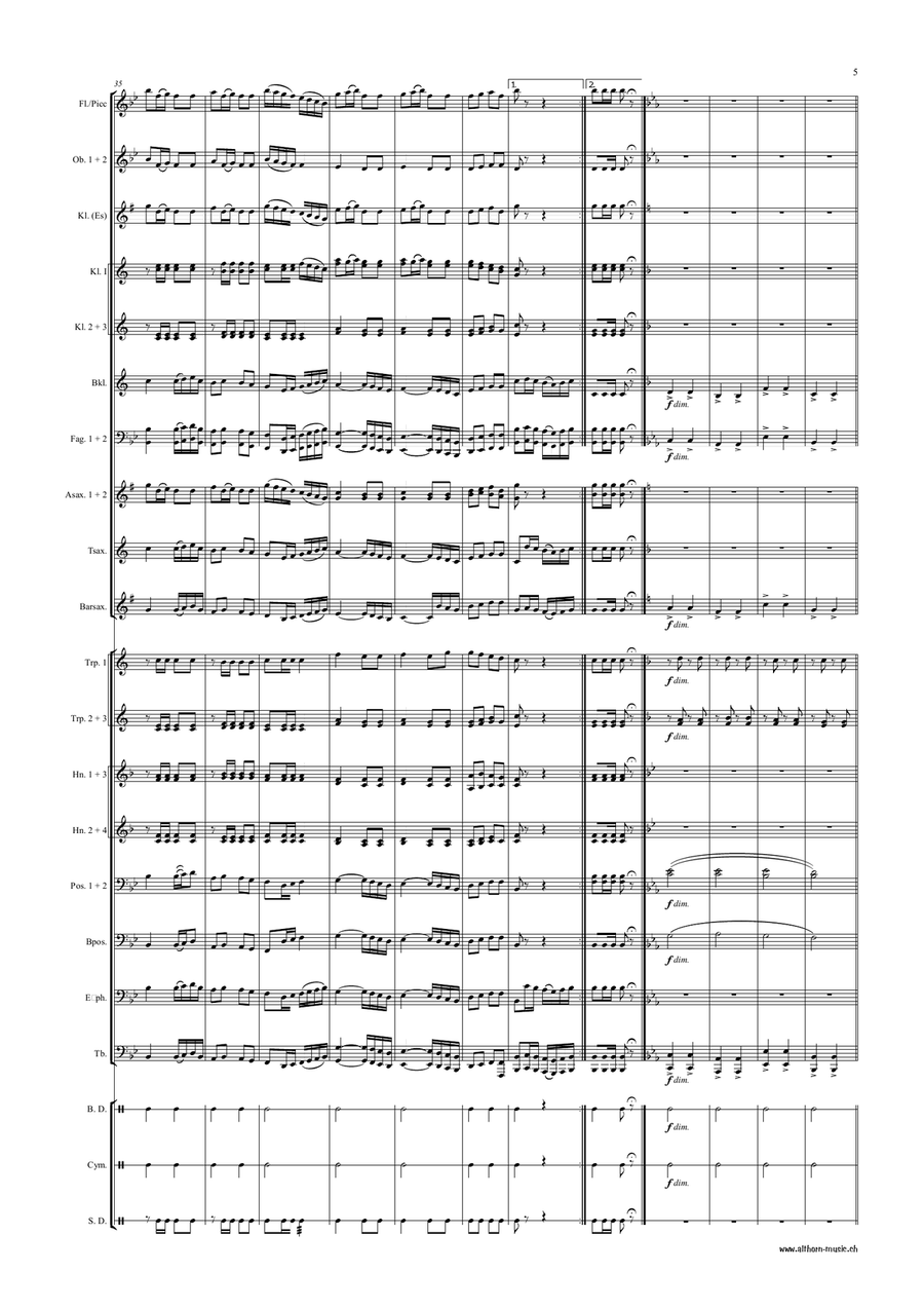 Berner Hopser - March Berner Hopser - March Concert Band scores gallery preview page 6