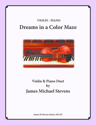 Book cover for Dreams in a Color Maze - Violin & Piano