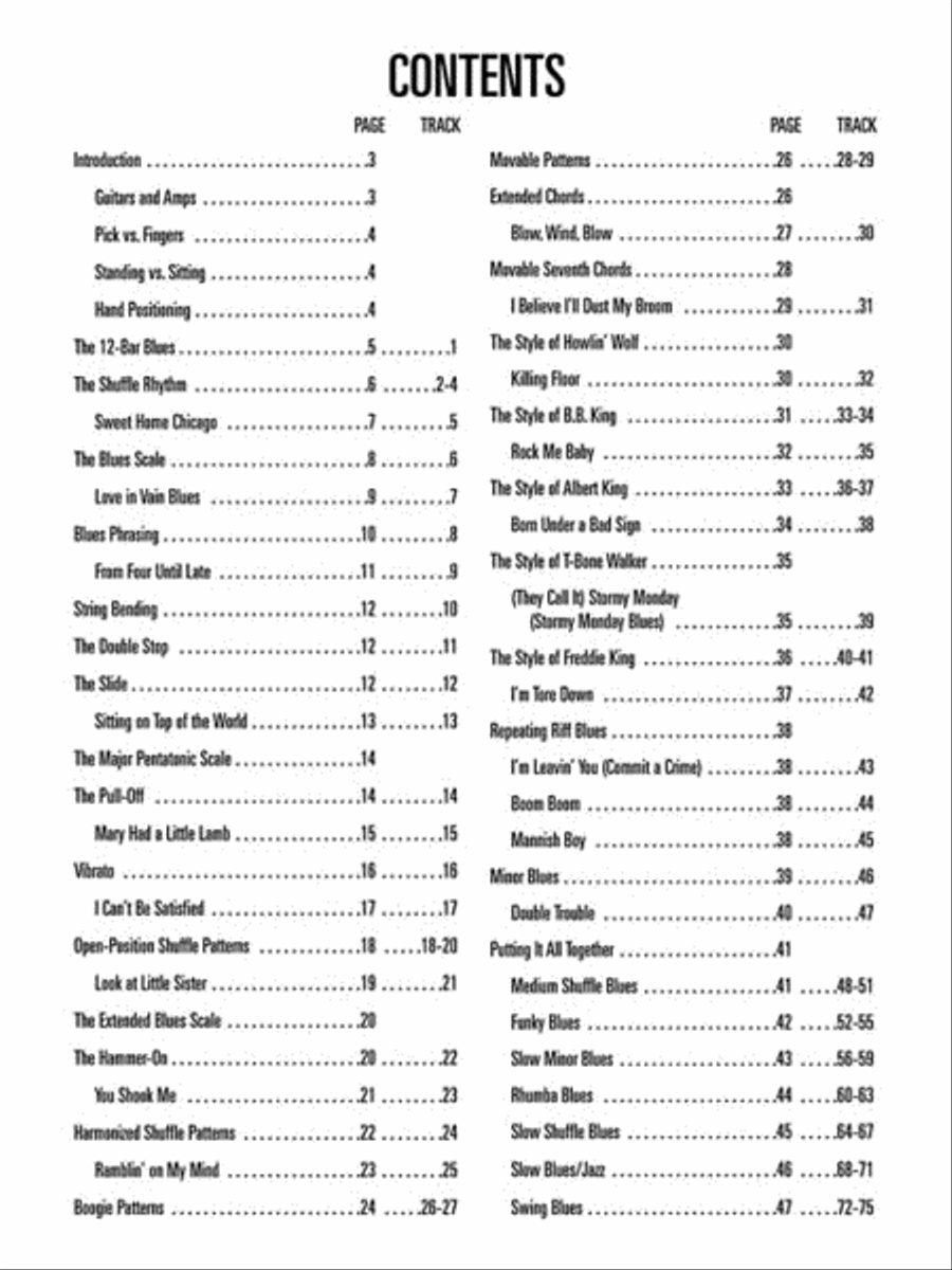 Hal Leonard Guitar Method – Blues Guitar Electric Guitar scores gallery preview page 2