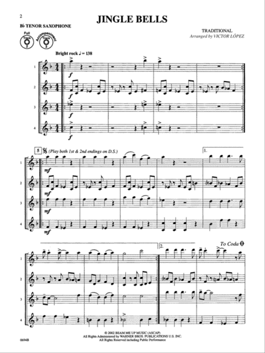Flex-Ability Holiday -- Solo-Duet-Trio-Quartet with Optional Accompaniment Small Ensemble scores gallery preview page 3