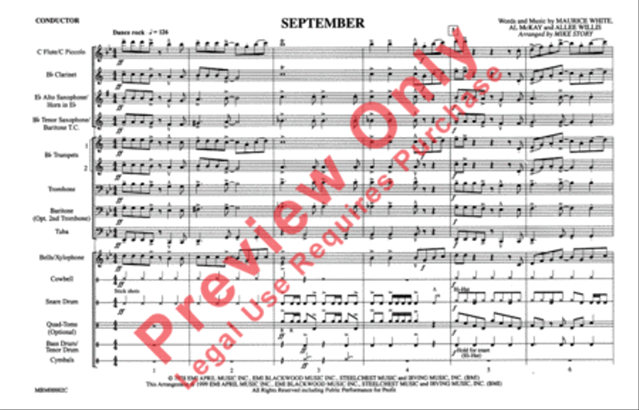 September September Marching Band scores gallery preview page 2