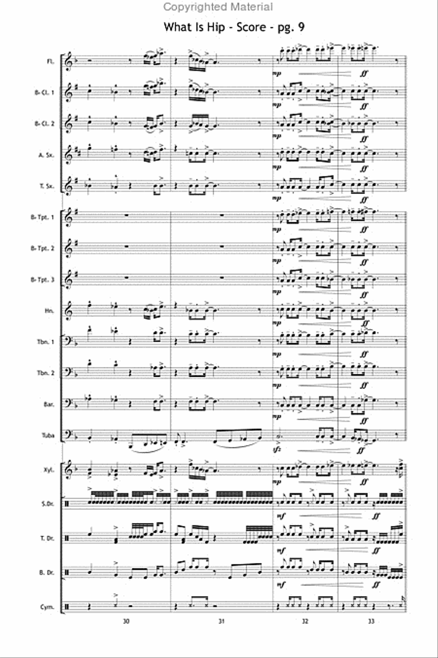 What Is Hip What Is Hip Marching Band scores gallery preview page 10
