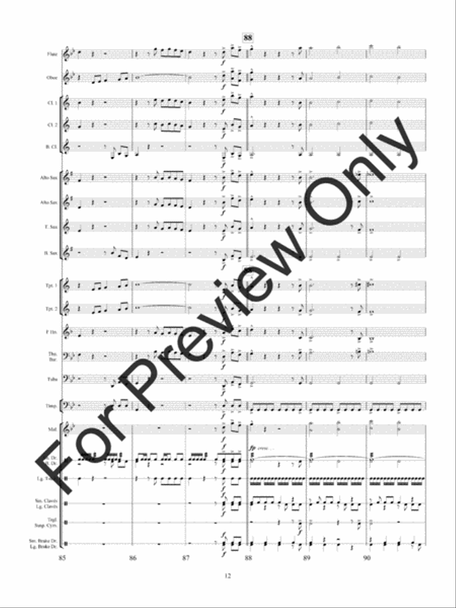 Haunted Mine Concert Band scores gallery preview page 15