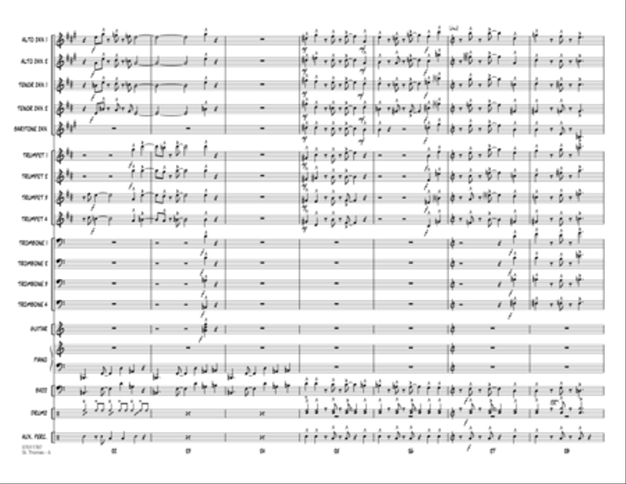 St. Thomas - Conductor Score (Full Score) Jazz Ensemble scores gallery preview page 5