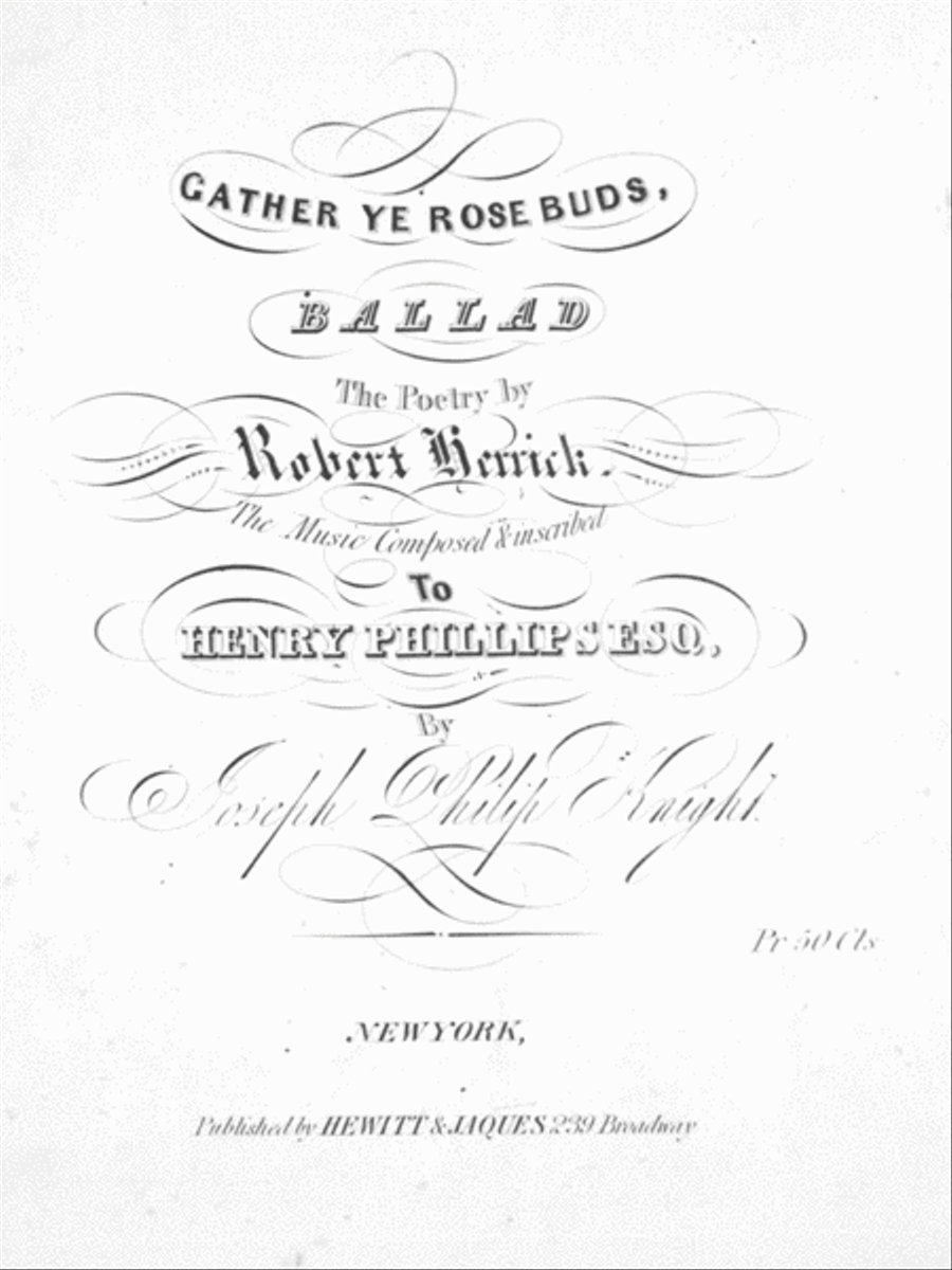 Gather Ye Rose Bud, Ballad Voice scores gallery preview page 1