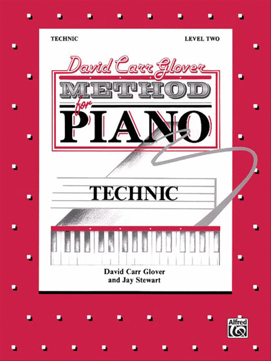 Book cover for David Carr Glover Method for Piano Technic