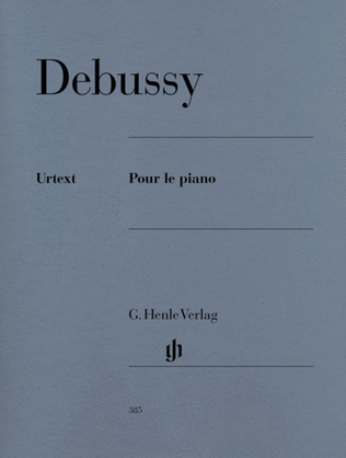 Book cover for Debussy - Pour Le Piano Urtext