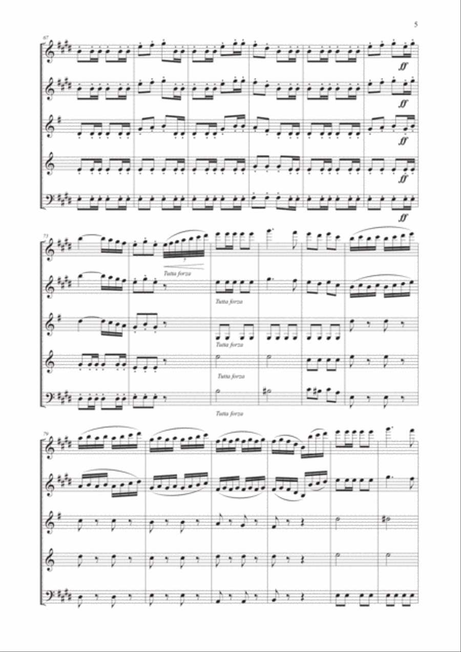 William Tell Overture for Wind Quintet (Advanced version)