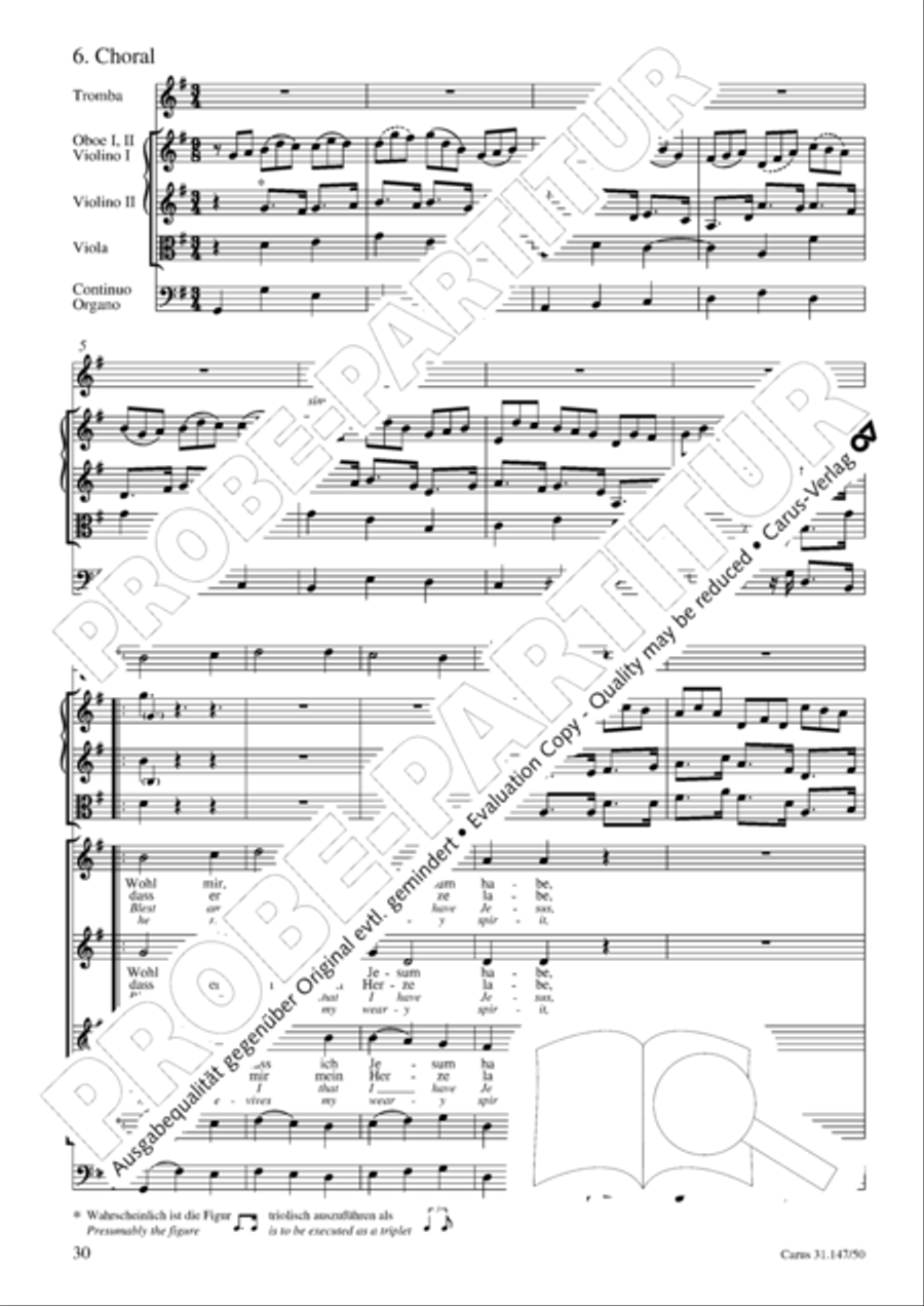 Heart and mouth and thought and action (Herz und Mund und Tat und Leben) (Herz und Mund und Tat und Leben) 4-Part scores gallery preview page 31