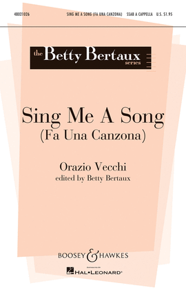 Book cover for Sing Me a Song