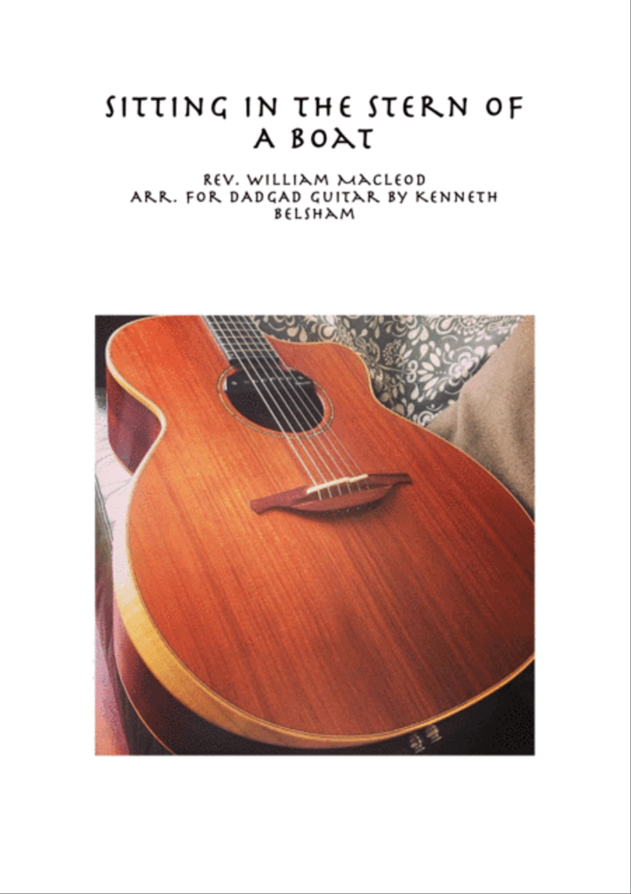 Sitting In The Stern Of A Boat - DADGAD Guitar Acoustic Guitar scores gallery preview page 1