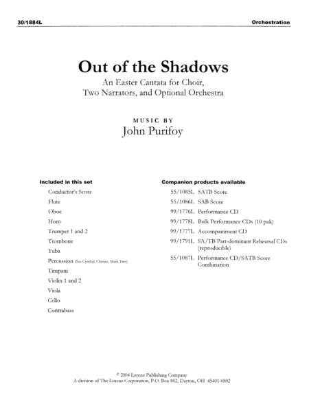 Out of the Shadows - Orchestration