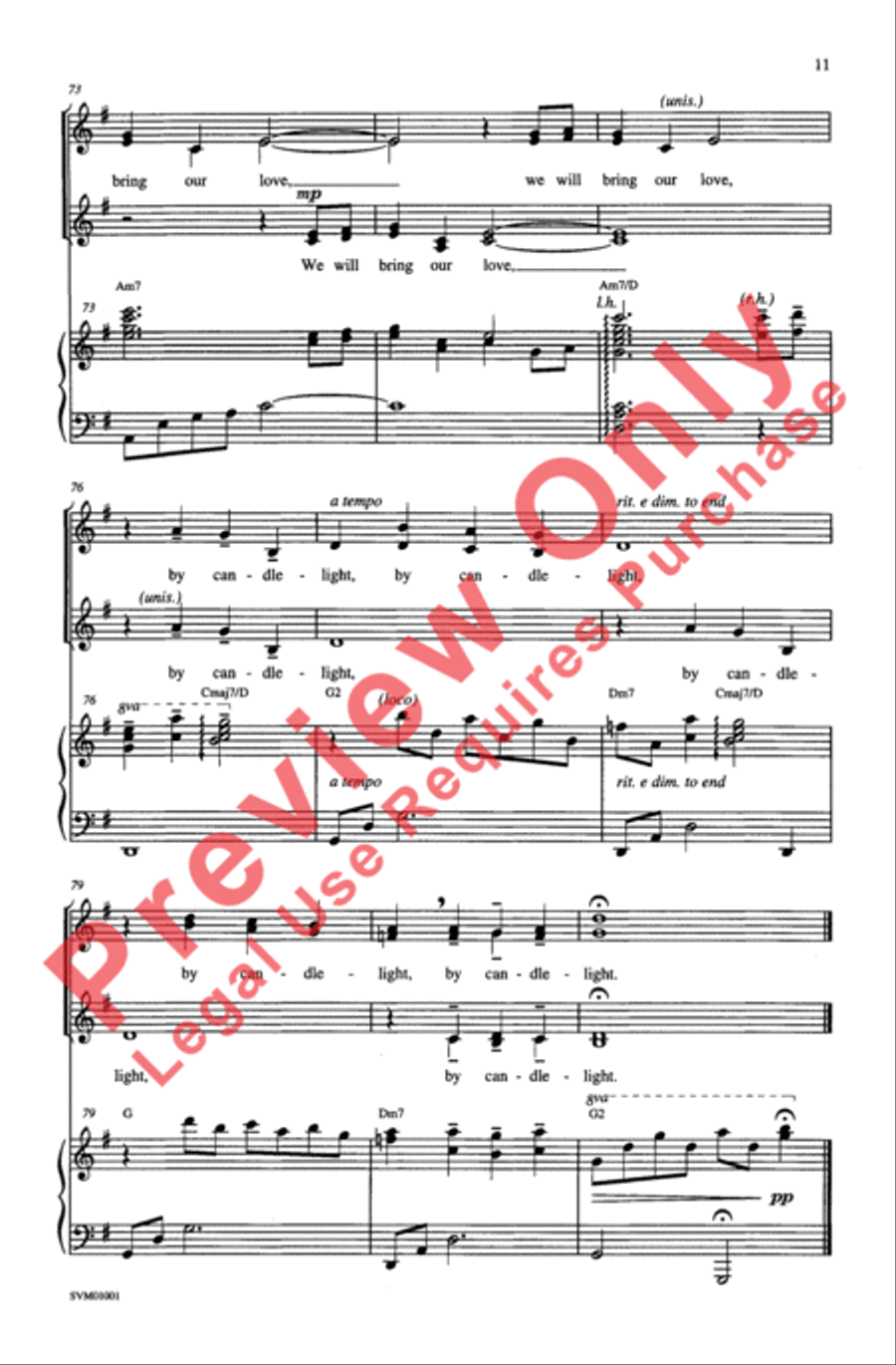By Candlelight By Candlelight Women's Choir scores gallery preview page 10