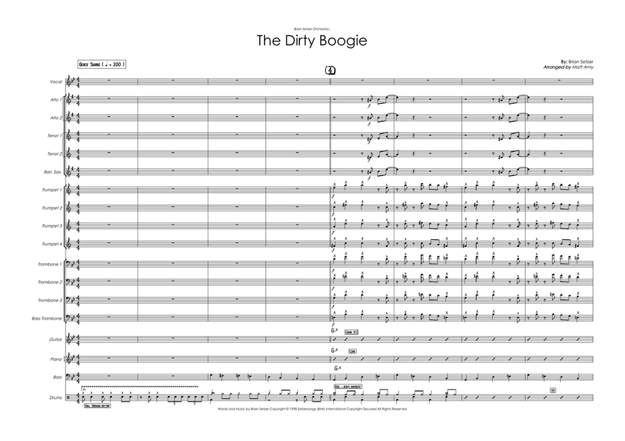 The Dirty Boogie Jazz Ensemble scores gallery preview page 1