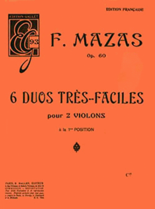 Duos tres faciles (6) Op. 60
