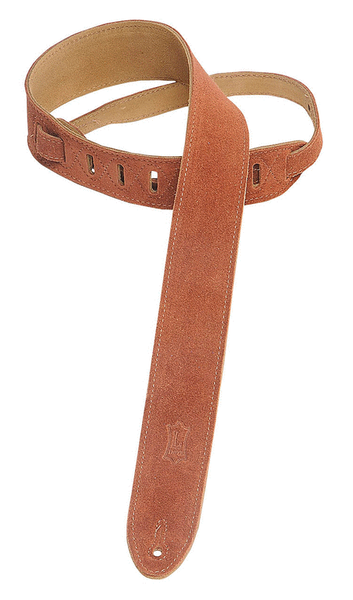 Suede Guitar Strap – Rust