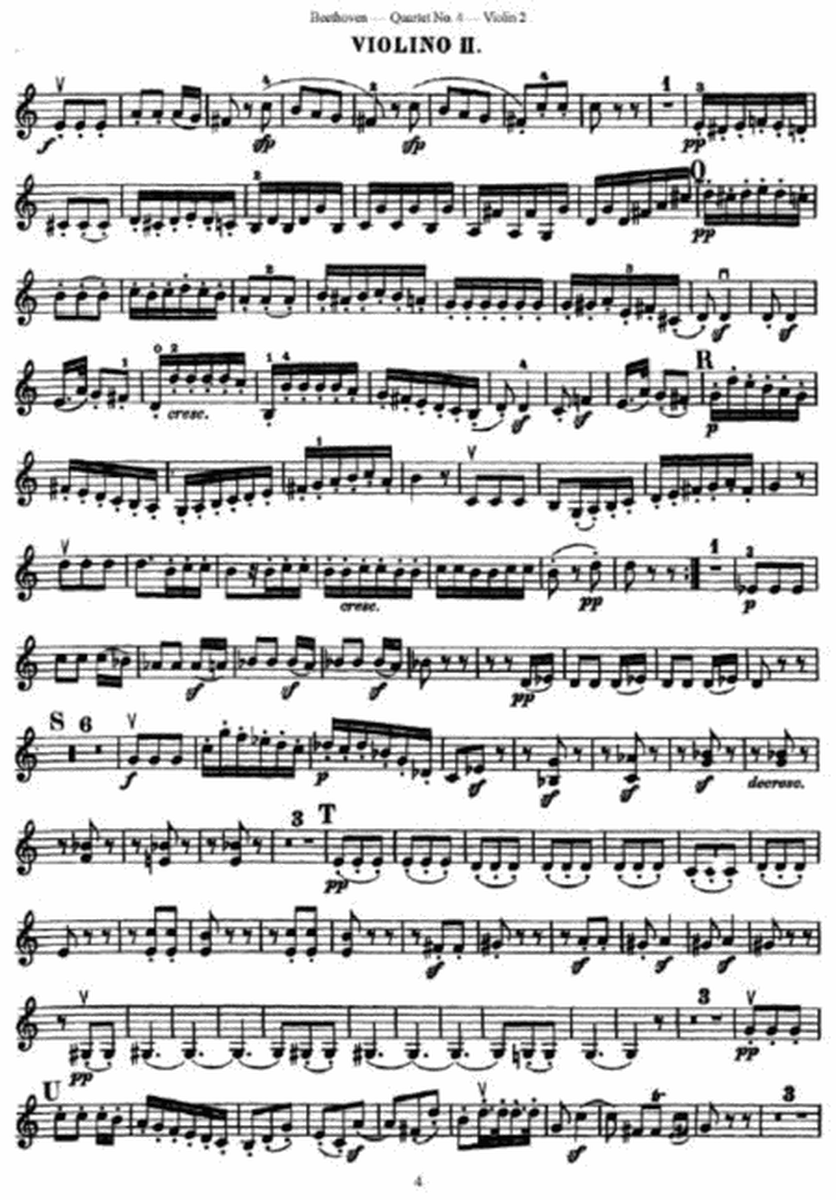 L. v. Beethoven - Quartet No. 4 in C Minor Op. 18, No. 4