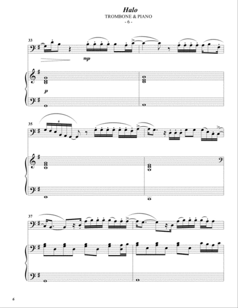 Halo Piano scores gallery preview page 6
