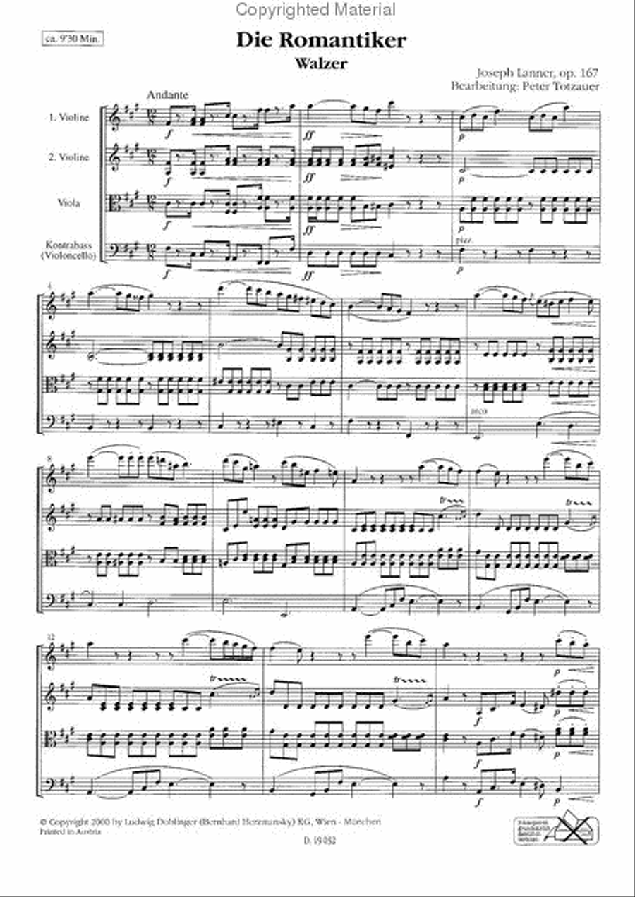 Die Romantiker op. 167 Score and Part scores gallery preview page 2