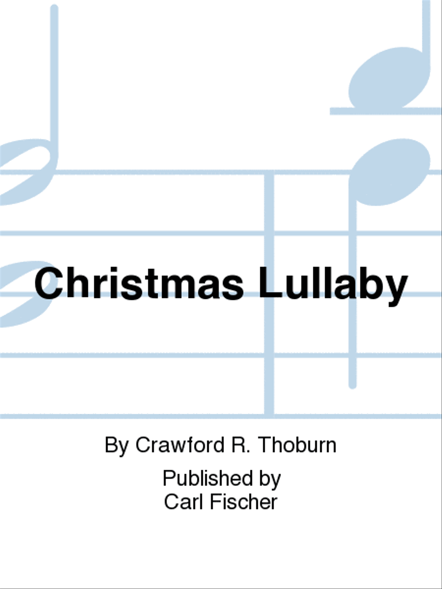 Christmas Lullaby 3-Part scores gallery preview page 1