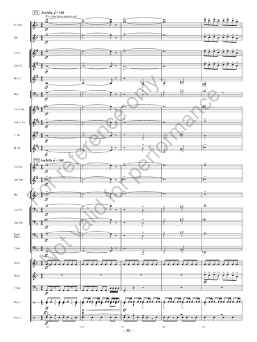 On The Banks… Concert Band scores gallery preview page 31