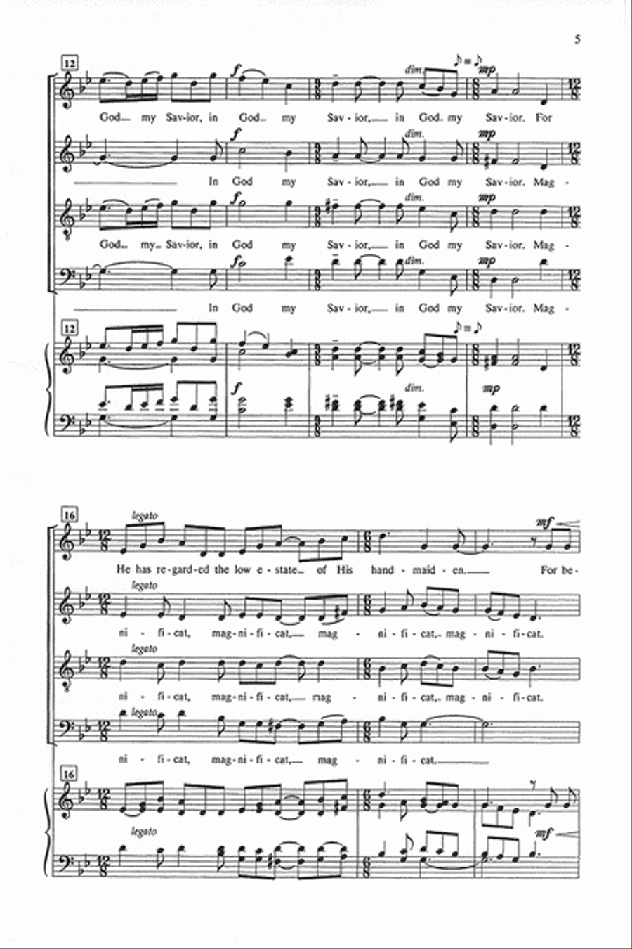 Magnificat (SATB divisi) Magnificat (SATB divisi) Divisi scores gallery preview page 4