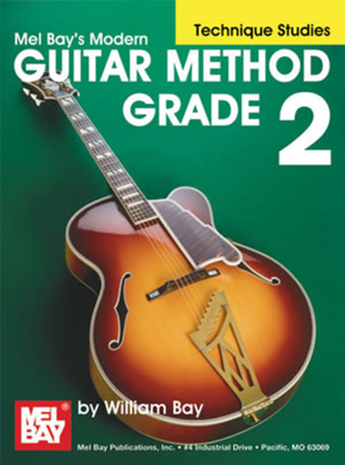 Book cover for Modern Guitar Method Grade 2, Technique Studies