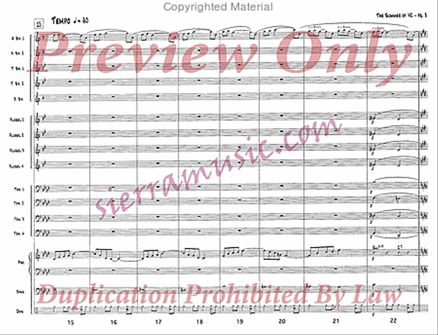 Theme from the Summer of '42 Jazz Ensemble scores gallery preview page 4
