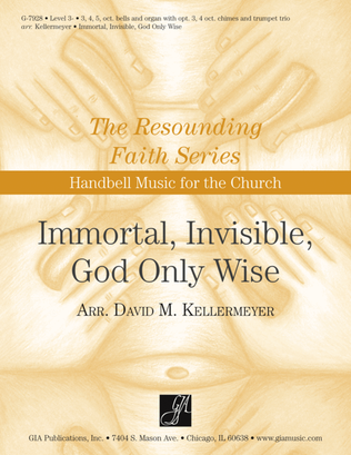 Book cover for Immortal, Invisible, God Only Wise - Instrument edition