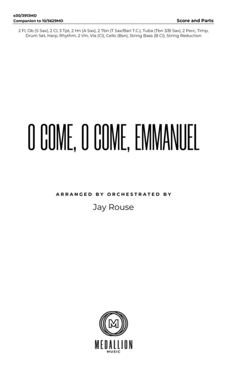O Come, O Come, Emmanuel - Downloadable Orchestration
