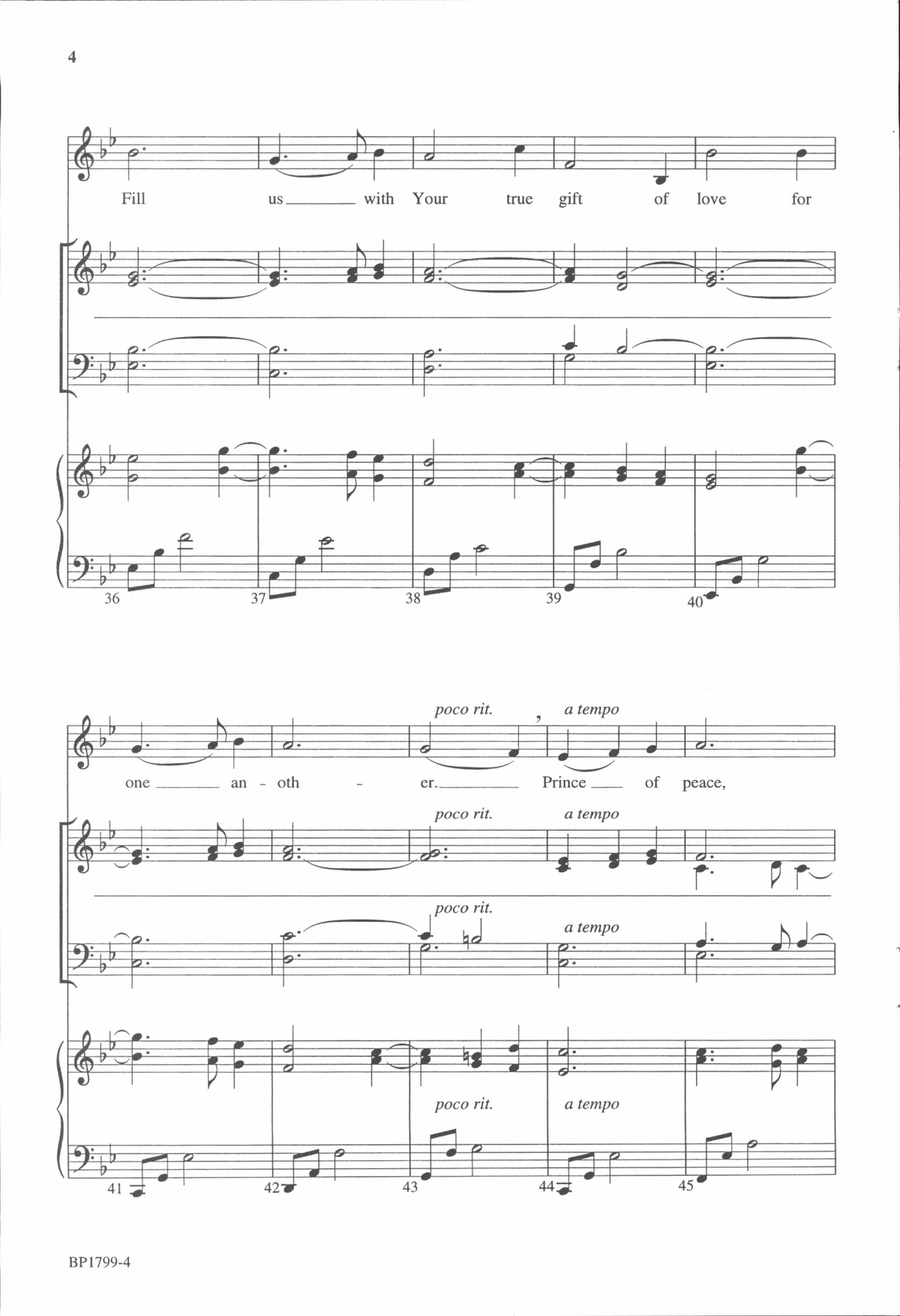 Bring Us Peace (SATB) 4-Part scores gallery preview page 4