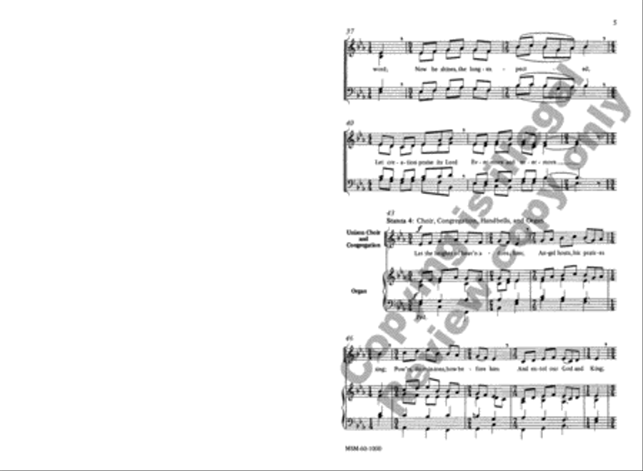 Of the Father's Love Begotten 4-Part scores gallery preview page 5