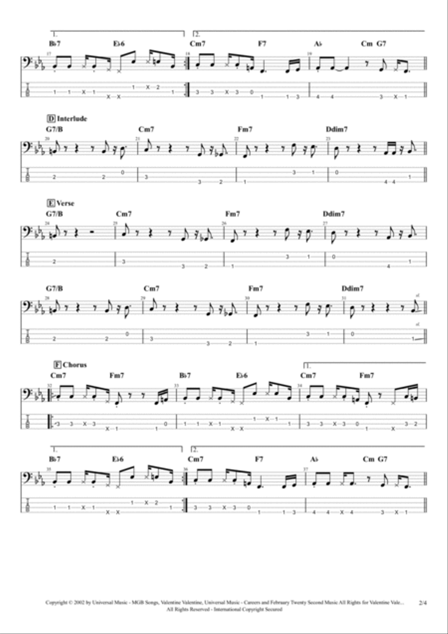 This Love Bass Guitar scores gallery preview page 2