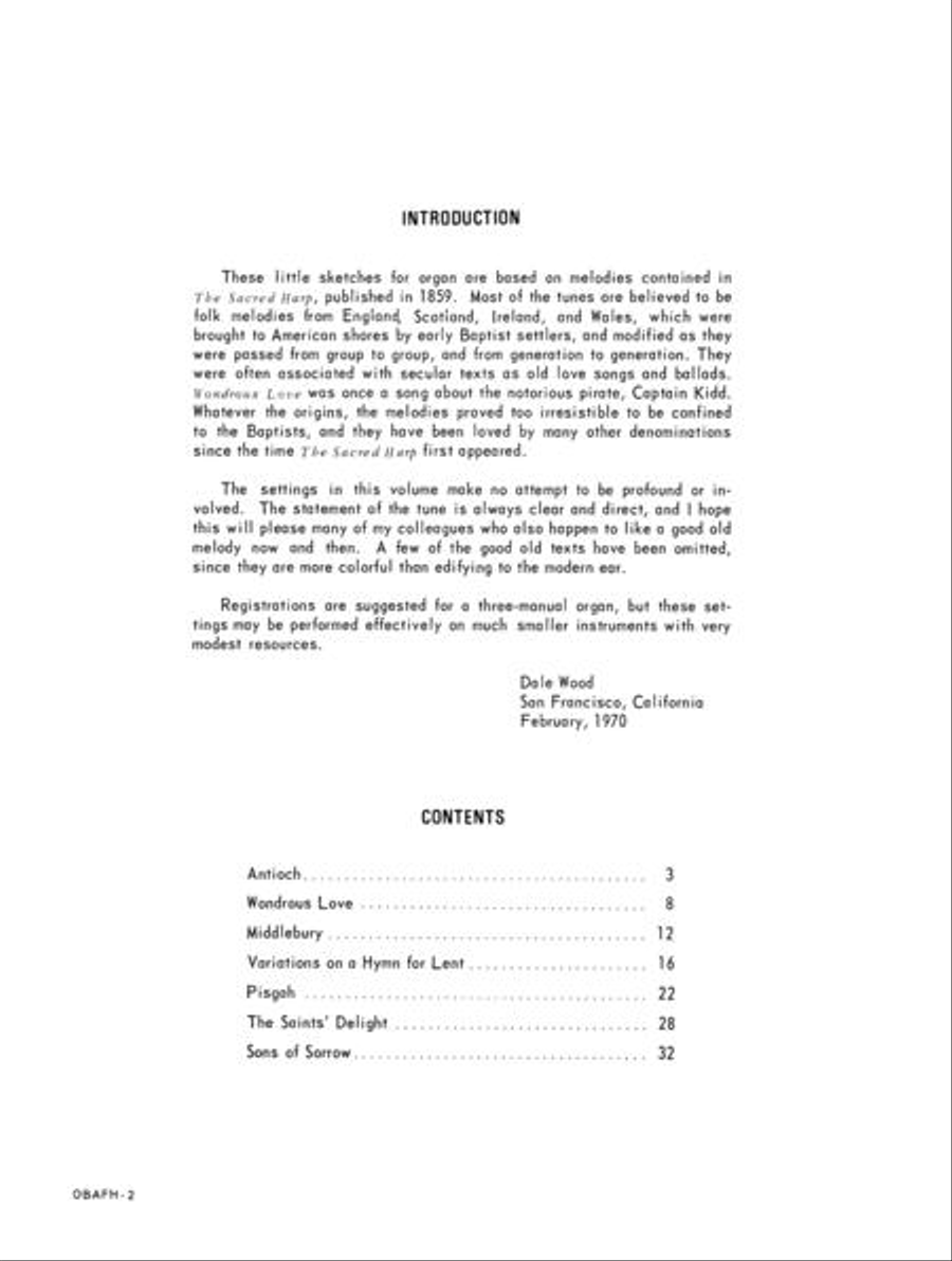 Organ Book of American Folk Hymns Organ Solo scores gallery preview page 2