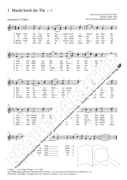 Chorbuch zum EG: K/F (ab 10 Ex)