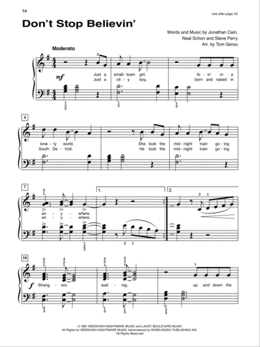 Alfred's Basic Piano Course Popular Hits Complete Book 2 & 3 Piano Method scores gallery preview page 5